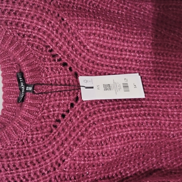 Stunning Puff Sleeve Knit Sweater - Picture 2 of 2